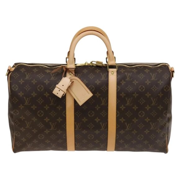LOUIS VUITTON Monogram Keepall Bandouliere 50 Boston Bag M41416 LV Auth 129962V - Picture 1 of 14